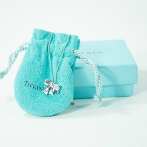 Authentic Tiffany & Co. Sterling Silver Ribbon Necklace